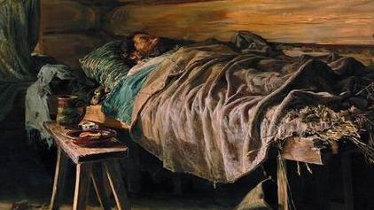 Владимир Максимов. Больной муж (фрагмент). 1881