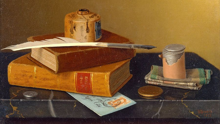 Уильям Харнетт. Стол банкира. 1877