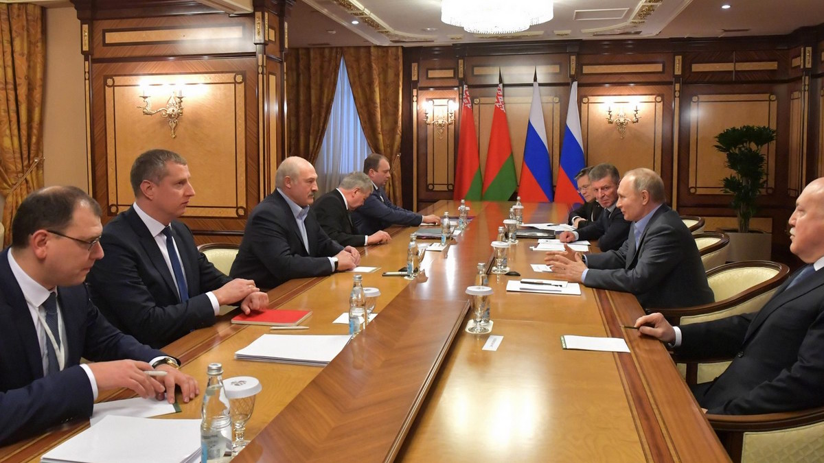 переговоры Владимира Путина с Президентом Республики Беларусь Александром Лукашенко