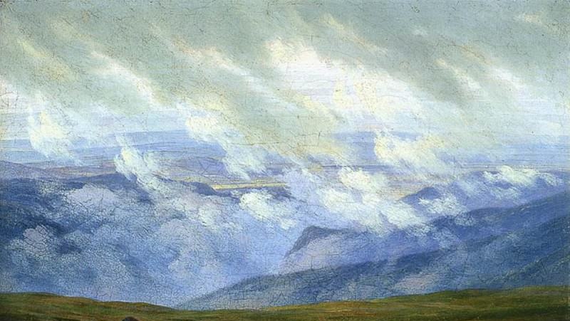 Каспар Давид Фридрих. Плывущие по небу облака