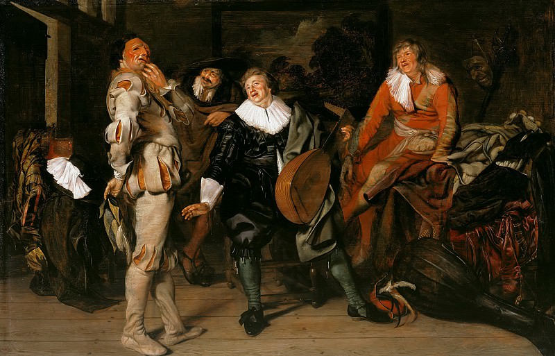 Питер Кодде. Актеры в гардеробной. XVII век