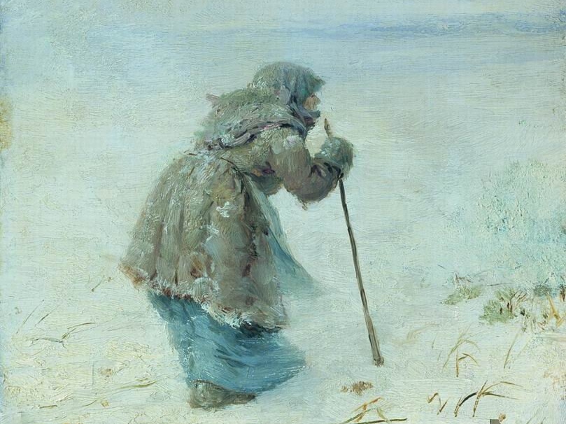 Василий Максимов. Добредёт ли? Фрагмент. 1896