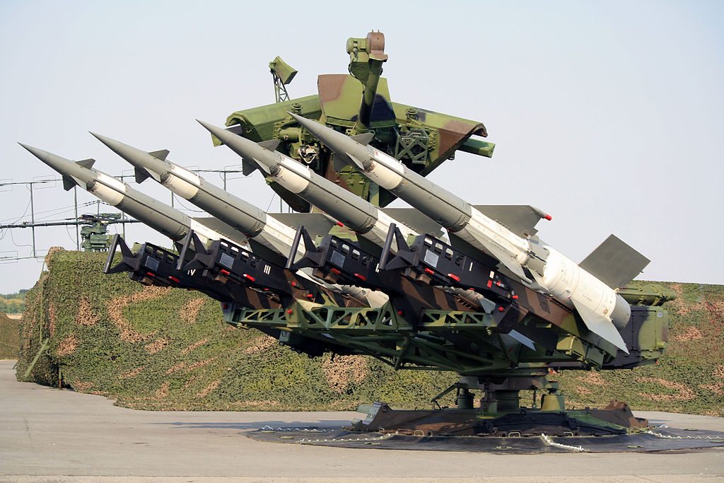 Система ПВО С-125 Нева из состава 250 ракетной бригады ПВО Сербии