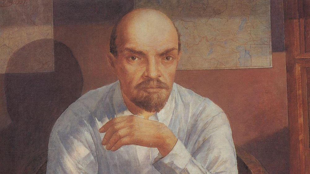 Кузьма Петров-Водкин. Ленин (фрагмент). 1934 г. 