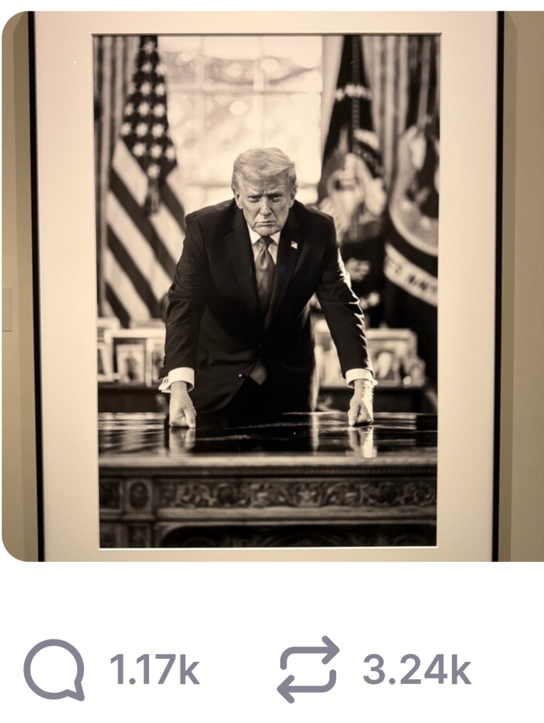 Портрет Трампа в вашингтонской галерее