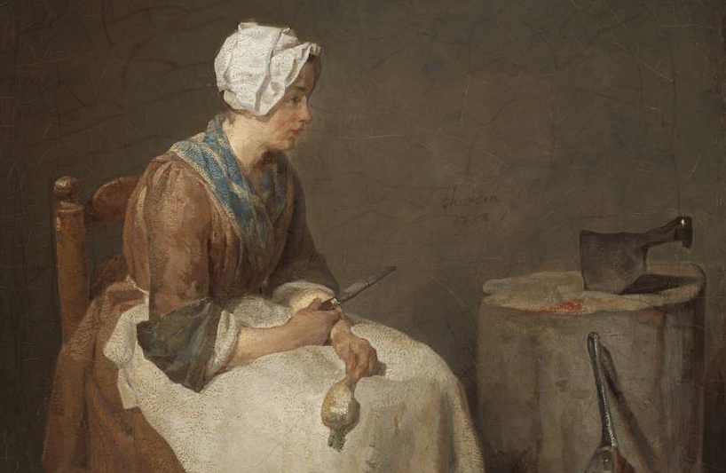 Жан-Батист Шарден. Кухарка (фрагмент). 1738