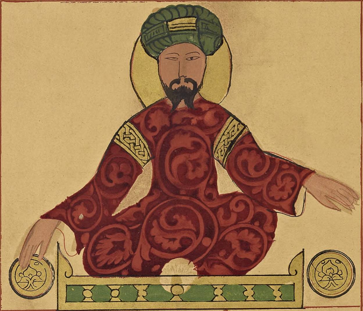Исмаил Аль-Джазари. Портрет Саладина, ок. 1185
