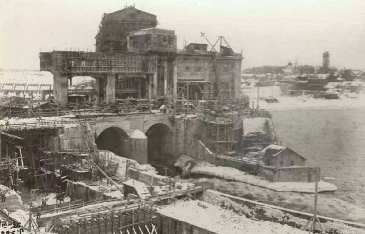 Строительство Волховской ГЭС. 1926