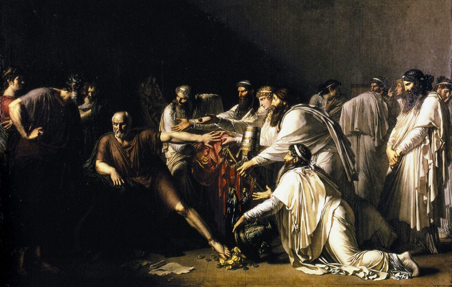 Жироде-Триозон. Гиппократ отказывает послам Артаксеркса (фрагмент). 1792