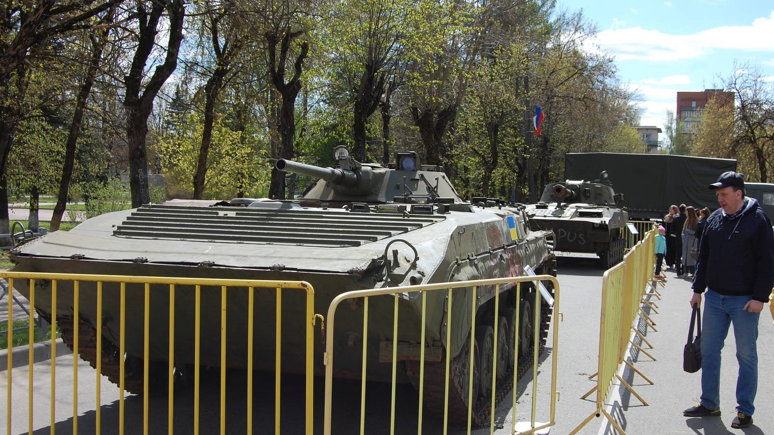 Трофейная украинская военная техника, захваченная военнослужащими Лужского гарнизона