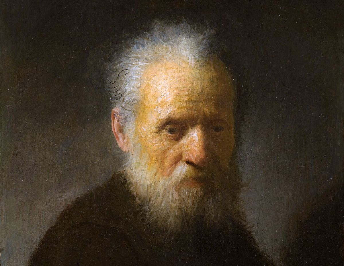 Рембрандт. Старик с бородой. 1630