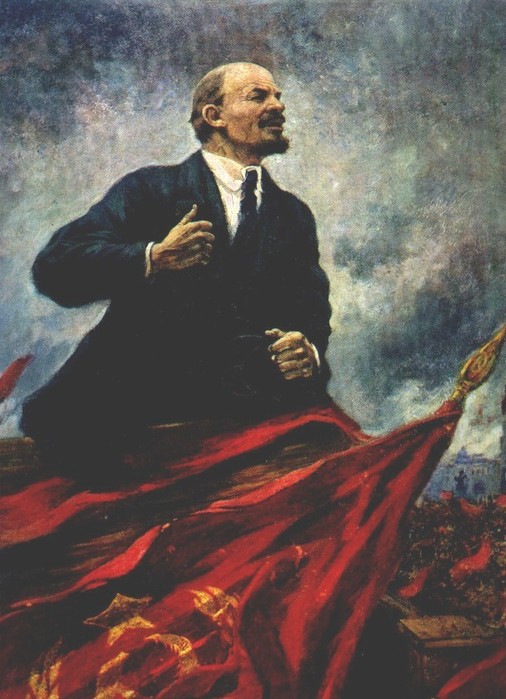 А. Герасимов. В. И. Ленин на трибуне. 1930