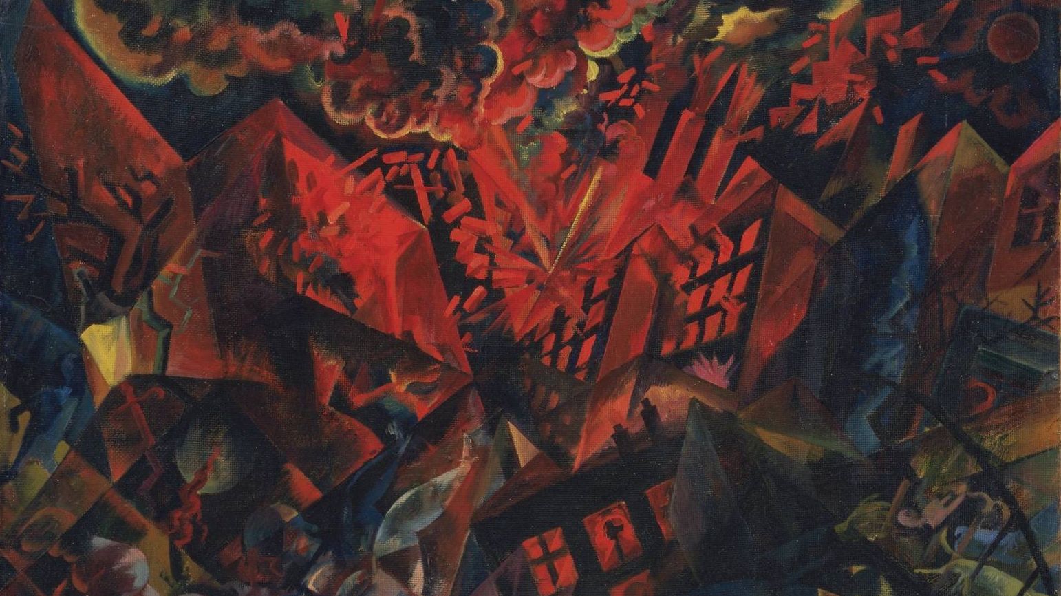 Георг Гросс. Взрыв. 1917