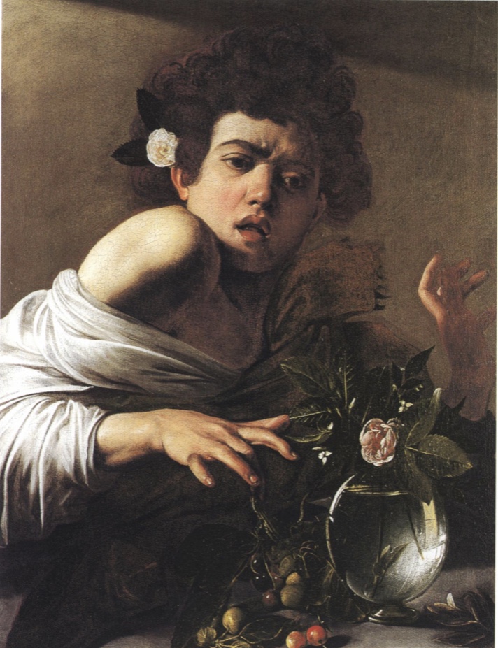 Караваджо. Мальчик, укушенный ящерицей. 1594–1596 год.