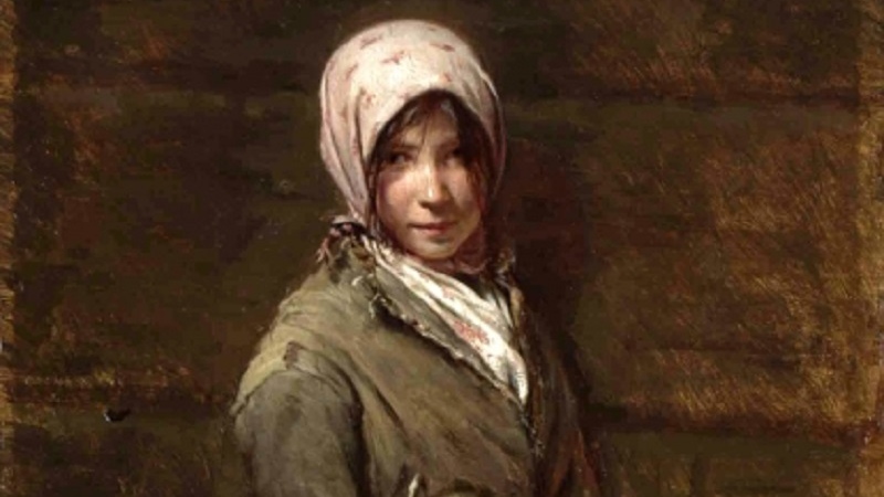 Лемох Кирилл Викентьевич. Нищенка. 1881