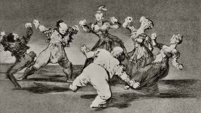 Франсиско де Гойя. Веселая глупость (фрагмент). 1819