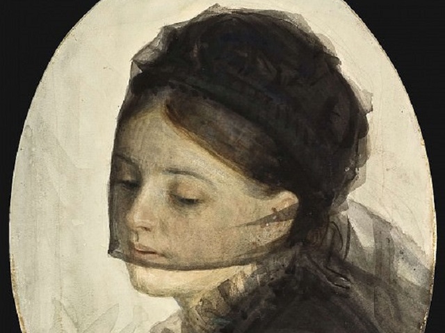Андерс Цорн. В трауре (фрагмент). 1880
