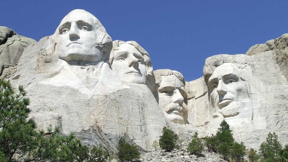 Скала президентов США на горе Рашмор