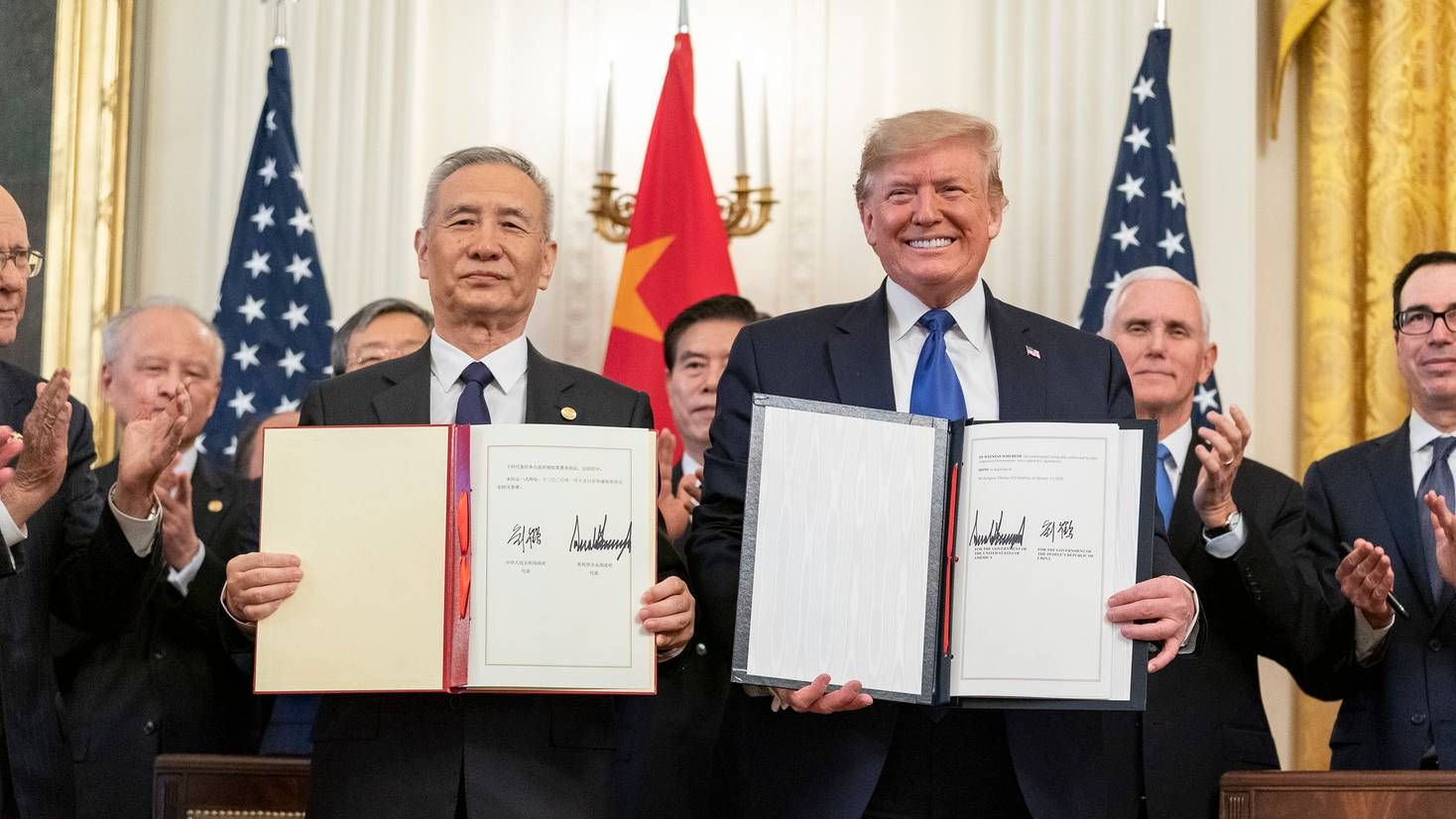 Подписание первой фазы торговой сделки между США и Китаем