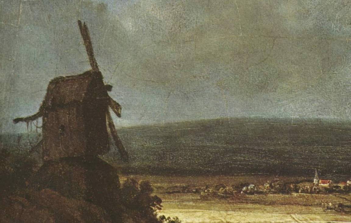 Жорж Мишель. Мельница (фрагмент). ок. 1820-1830