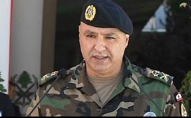 Генерал Джозеф Аун, главнокомандующий армией Ливана