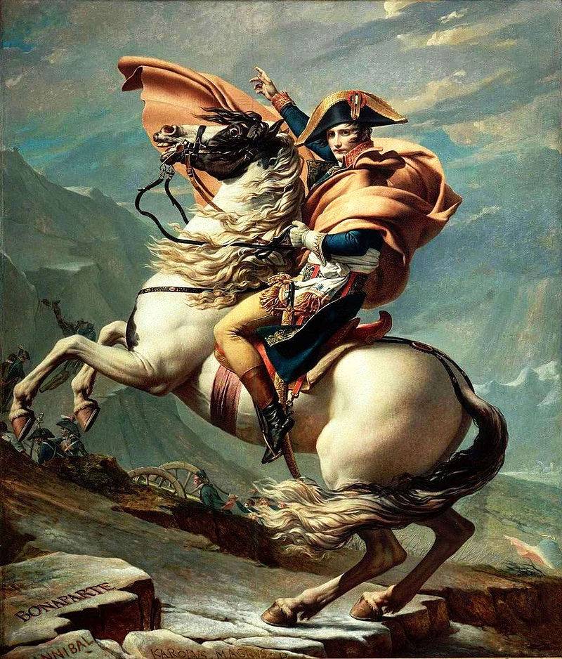  Наполеон на перевале Сен-Бернар. Жак Луи Давид 1801