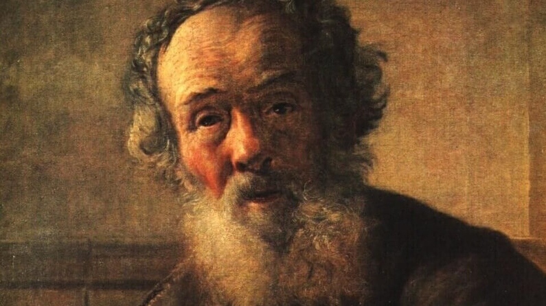 В. А. Тропинин. Нищий старик. Фрагмент. 1823