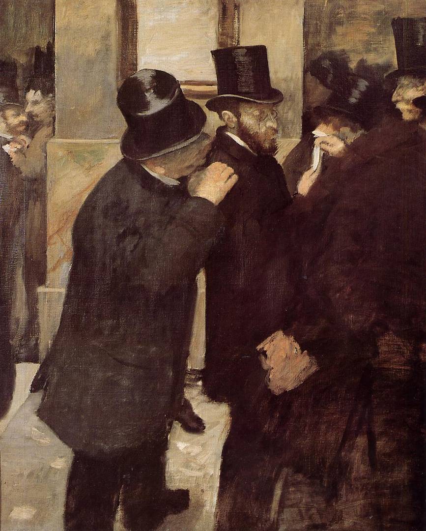 Эдгар Дега. На фондовой бирже. 1879 год