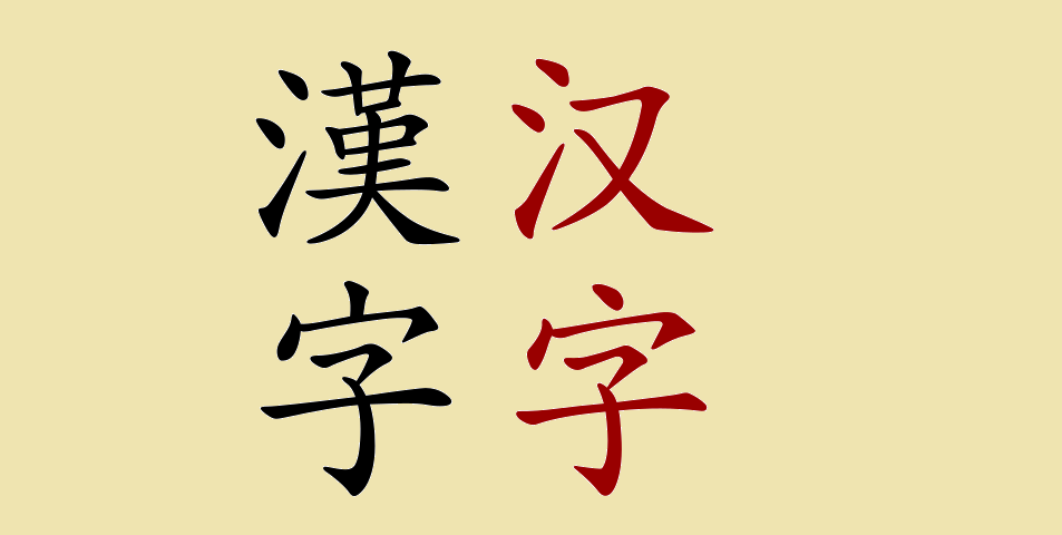 Китайское письмо.Традиционные и упрощённые иероглифы