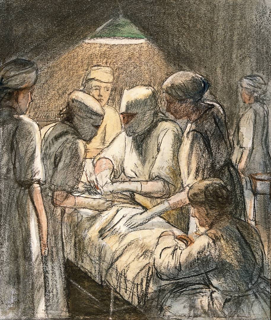 Фрэнсис Додд. Военный госпиталь. 1917