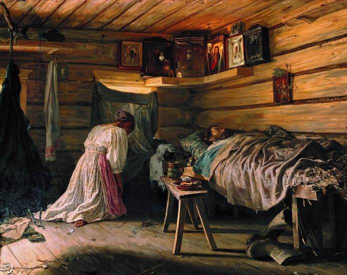 Владимир Максимов. Больной муж. 1881