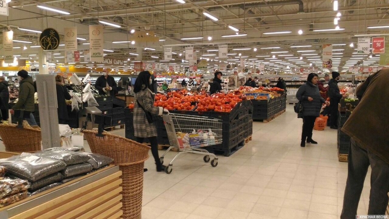 Щёлково, Московская область. Подмосковный супермаркет 5 апреля 2020 года