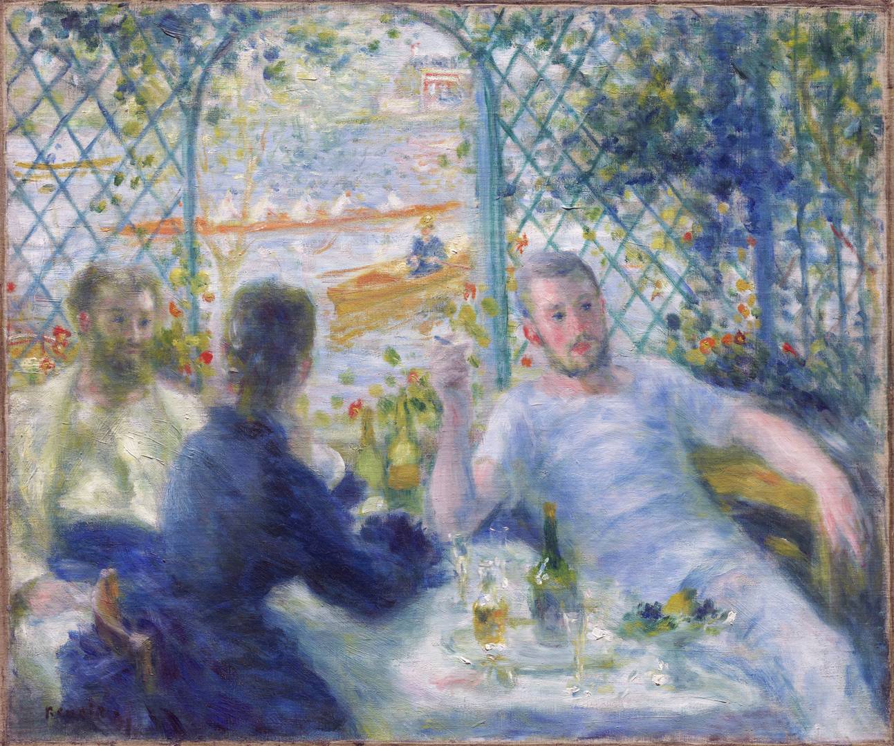 Пьер Огюст Ренуар. Ланч в ресторане Фурнез. 1875