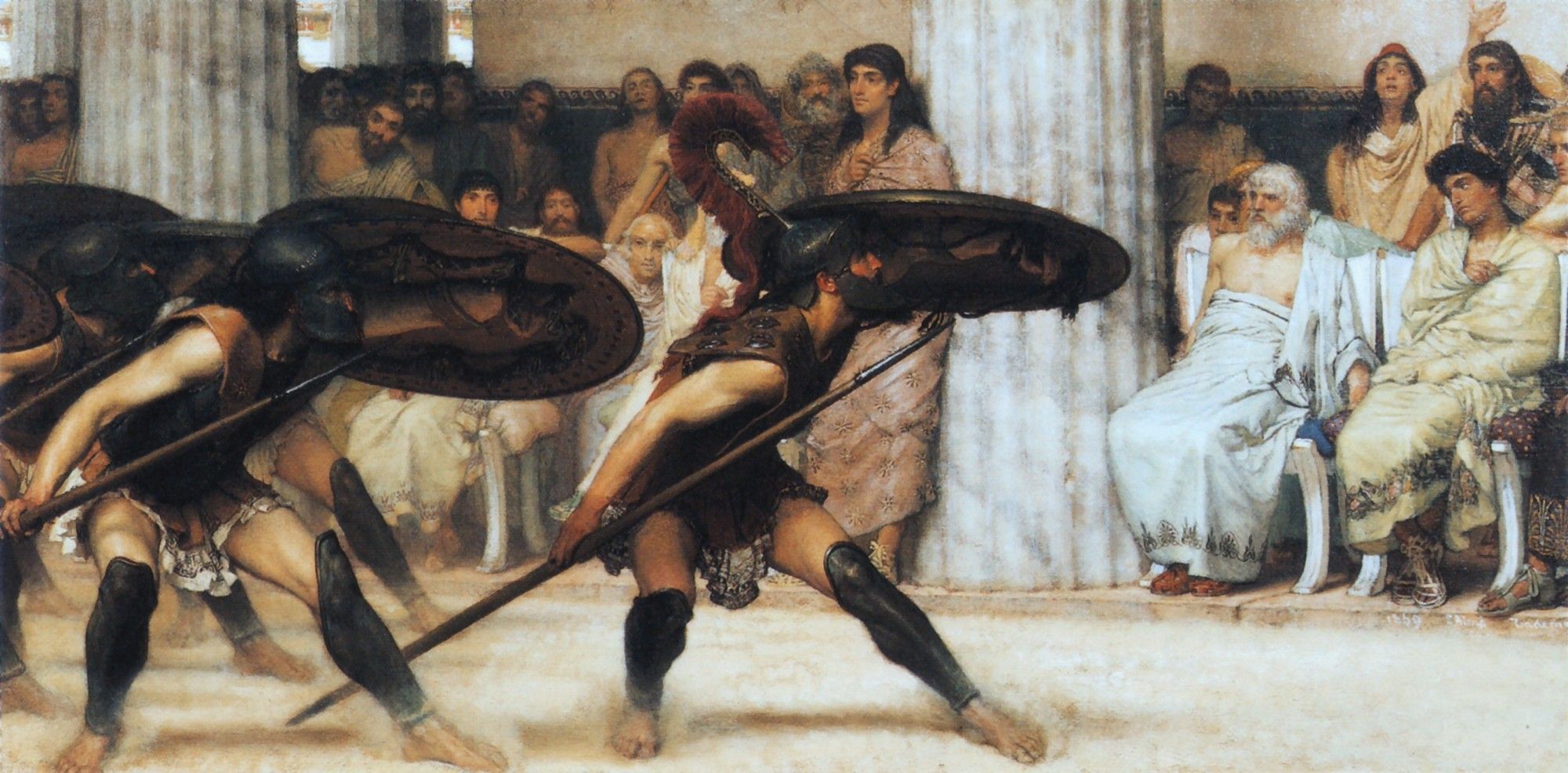 Лоуренс Альма-Тадема. Пиррический танец. 1869