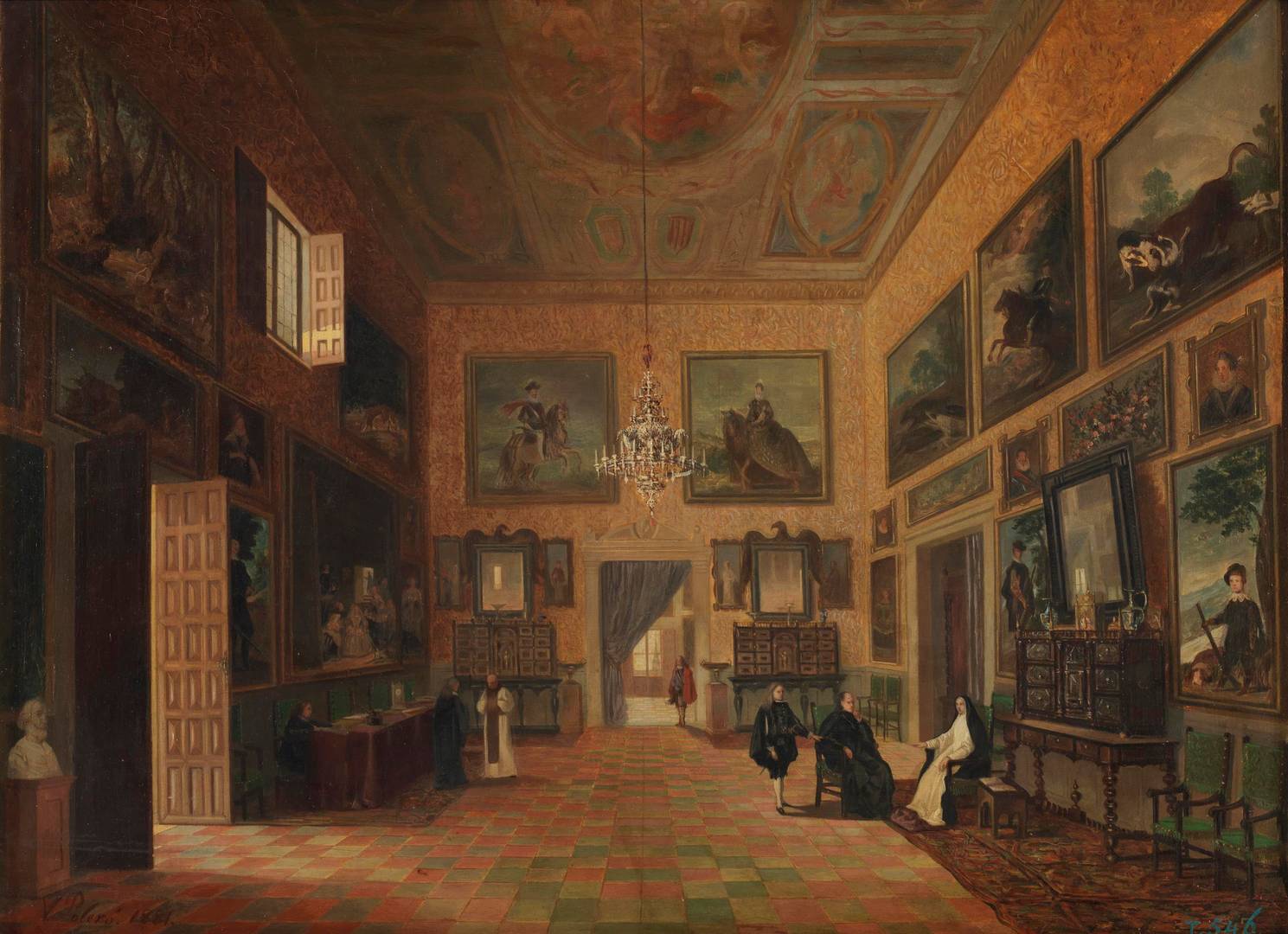 Висенте Полеро-и-Толедо. Палата Филиппа IV в Королевском дворце Буэн-Ретиро. 1881