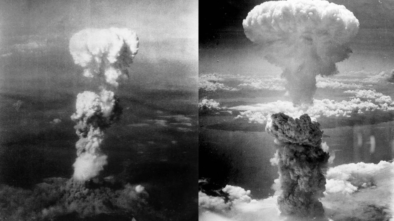 Ядерный гриб над Хиросимой и Нагасаки 