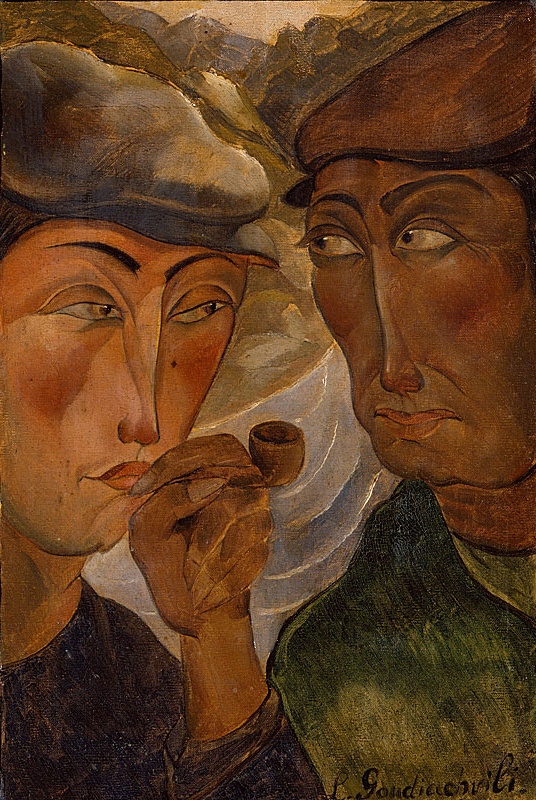 Ладо Гудиашвили. Курильщики. 1921