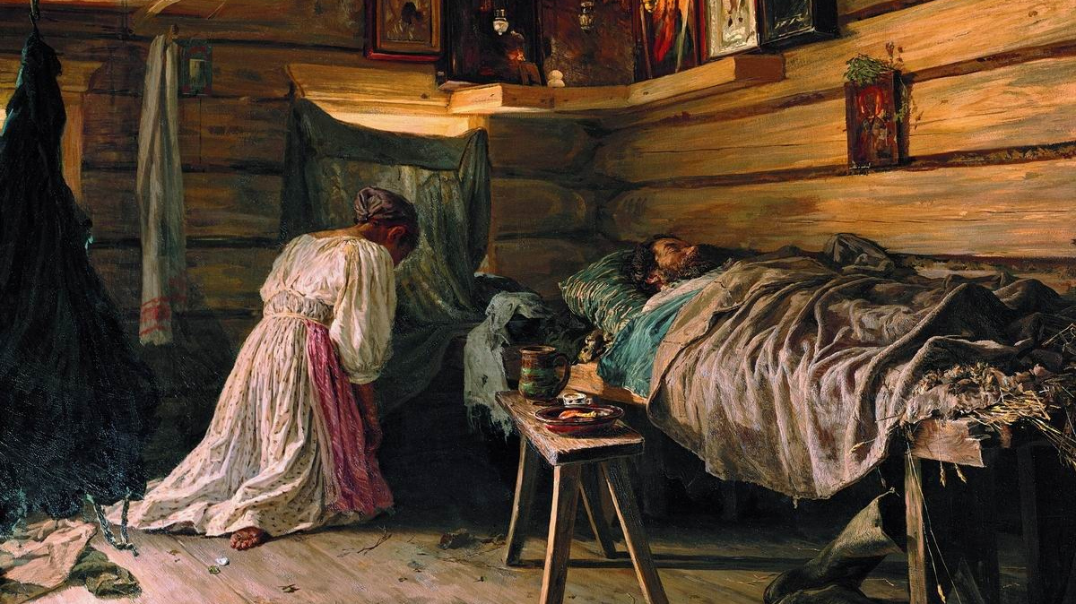 Василий Максимов. Больной муж. 1881