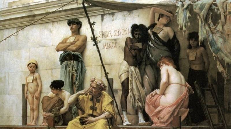 Гюстав Буланже. Торговля рабами. 1886