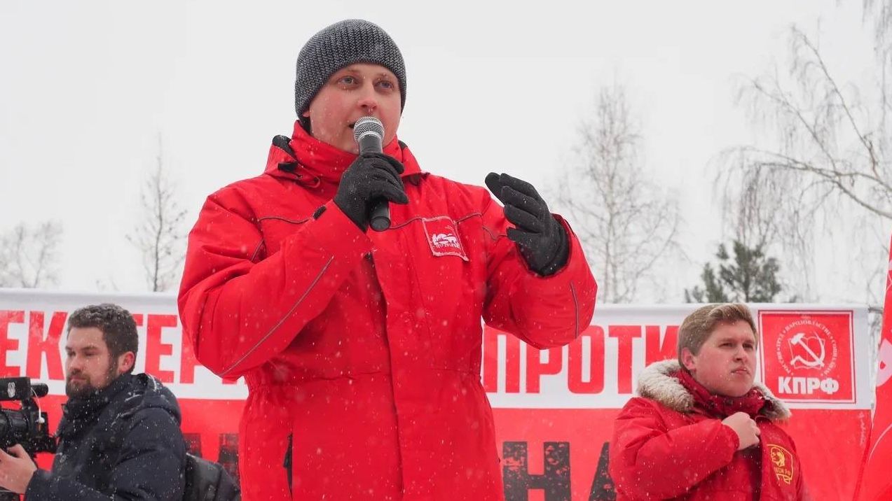 Александр Ивачев на митинге против «Мусорной реформы»