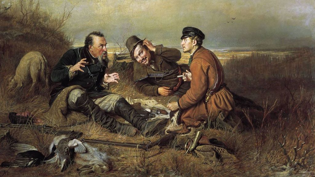 Перов Василий. Охотники на привале. 1871