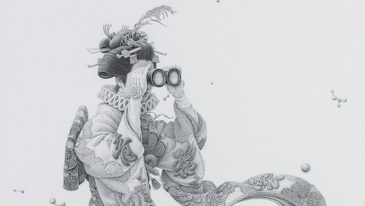 Наблюдение. (фрагмент гравюры Футаро Мицуки)