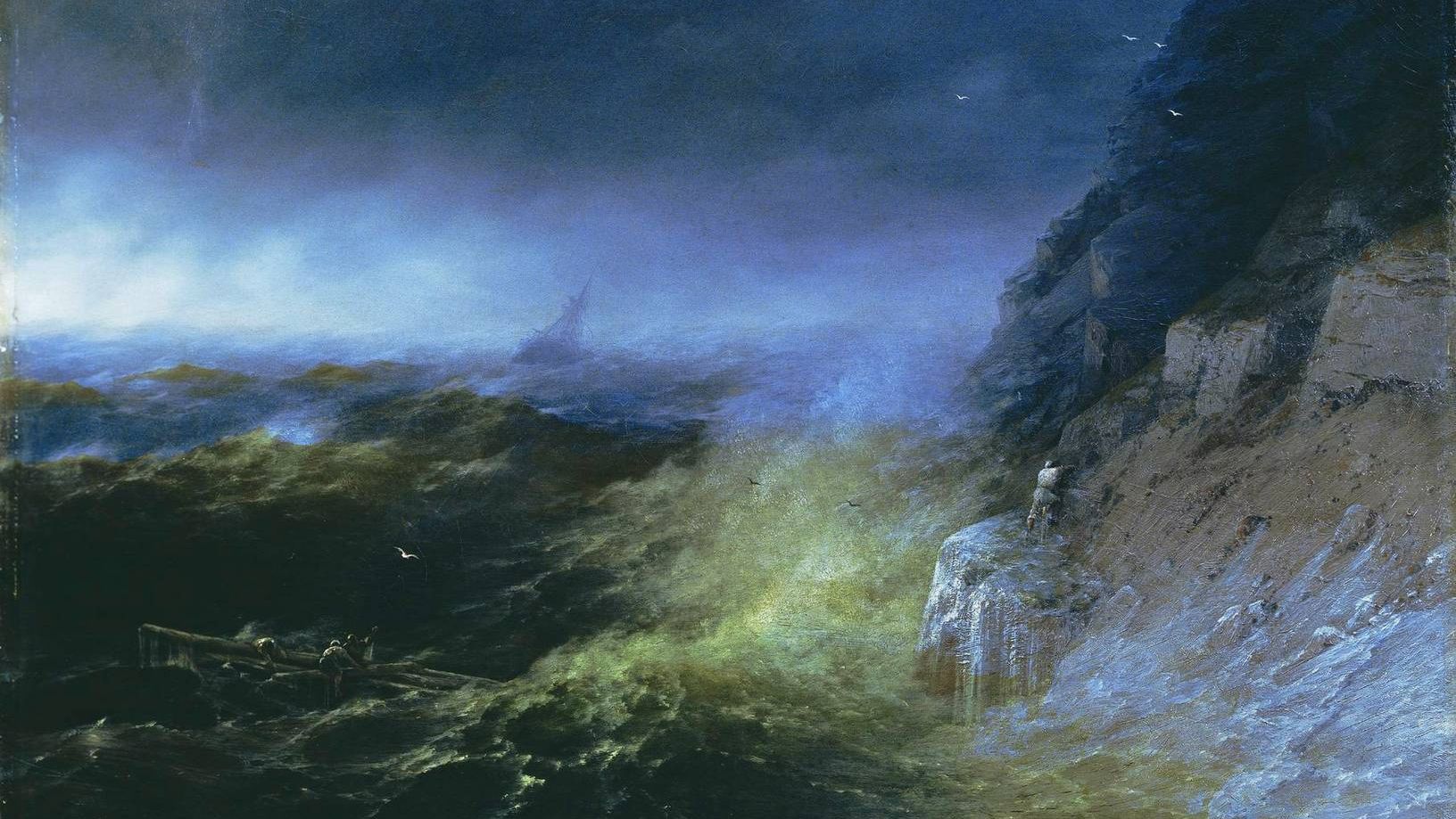 Иван Айвазовский. Буря на Черном море. 1875