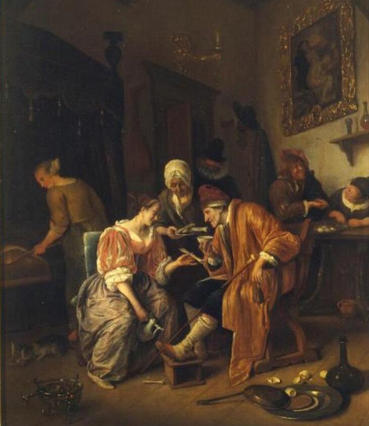 Ян Хавикс Стен. Больной старик. 1670-е гг.