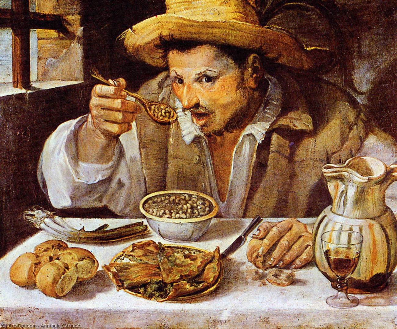 Аннибале Карраччи. Едок фасоли. 1584-1585.