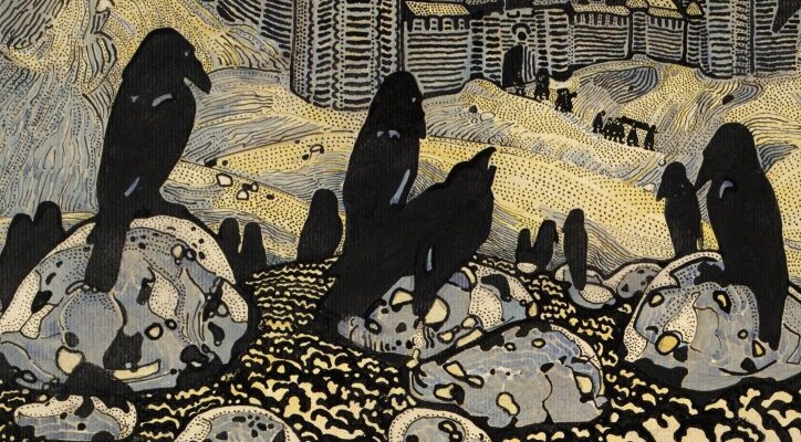 Николай Рерих. Вороны (фрагмент). 1907