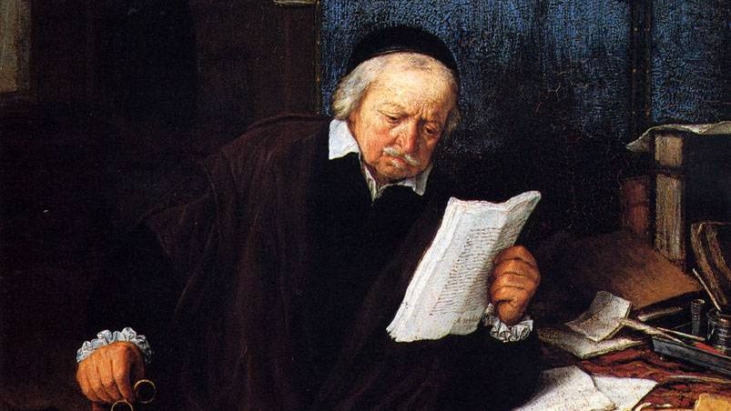 Адриан ван Остаде. Адвокат в своем кабинете. 1637