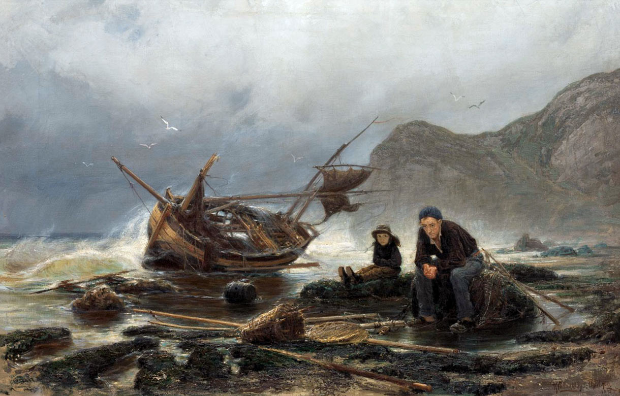 Константин Савицкий. Море в Нормандии, 1875