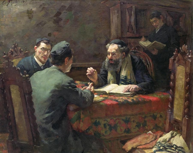 Эдуард Франкфорт. Богословский спор. 1888 год.