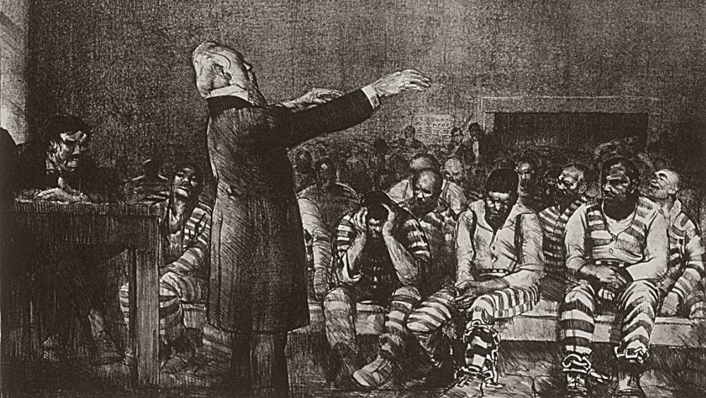 Джордж Уэсли Беллоуз. Благословение заключенных. Джорджия. 1916 (фрагмент)